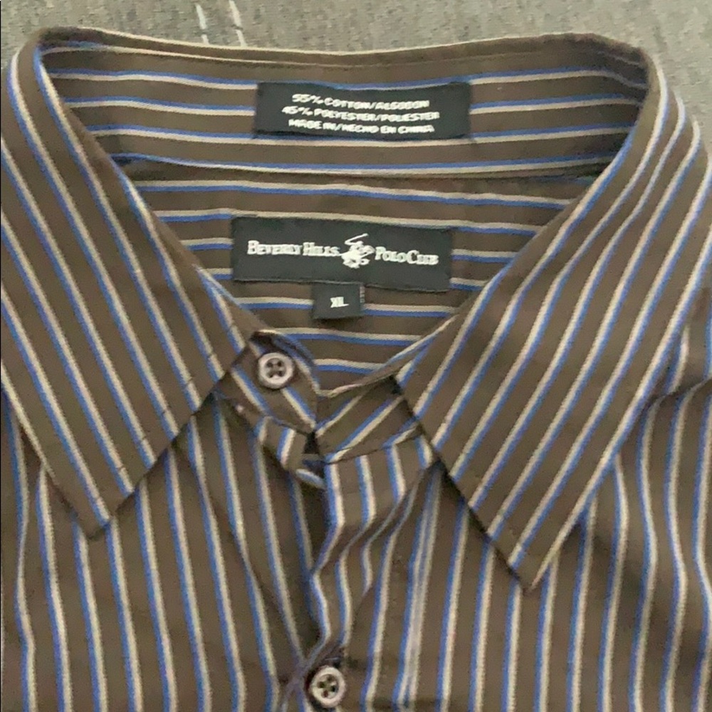 Beverly Hills Polo Club XL Long Sleeve Dress Shirt